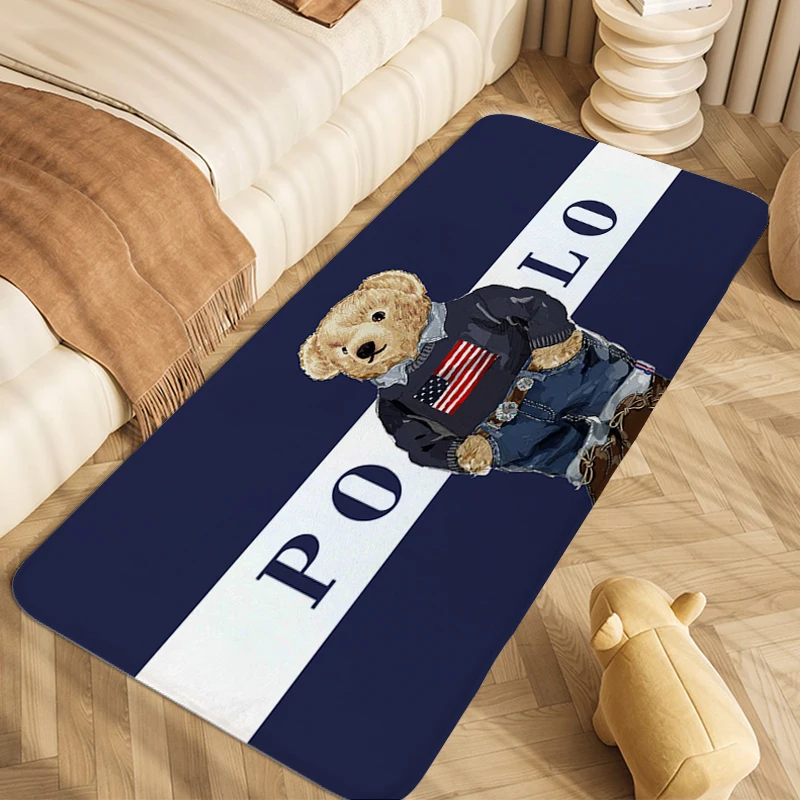 

Foot Mat P-Polo Washable Non-slip Kitchen Mats Outdoor Entrance Doormat Rug for Bedroom Living Room Floor Carpet Soft Bathmat