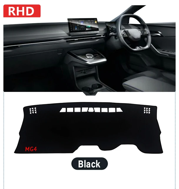 couleur RHD NOIR BLEU Tapis de sol de voiture MG4 EV, 2022 Mg, 4  autocollants, couvre-pieds, accessoires automobiles, EH32 2023