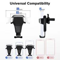 NEW Gravity Car Holder For Phone Air Vent Clip Mount Mobile Cell Stand Smartphone GPS Support For iPhone Mobile Phone - Image 5