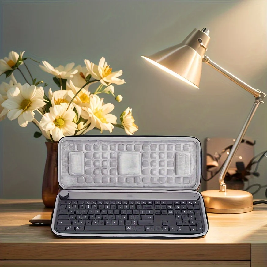 1 black hard shell keyboard case Logitech Craft wireless keyboard hard storage box keyboard storage case