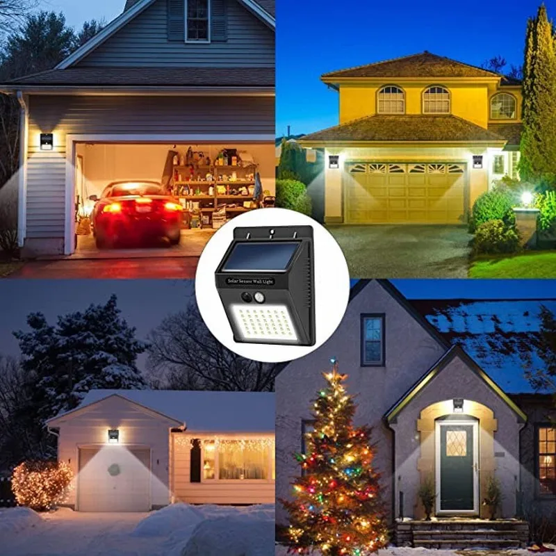 Solar Outdoor Integrated Waterproof Courtyard LED Induction Light, New Solar Single-sided Light for Home Outdoor Garden 4