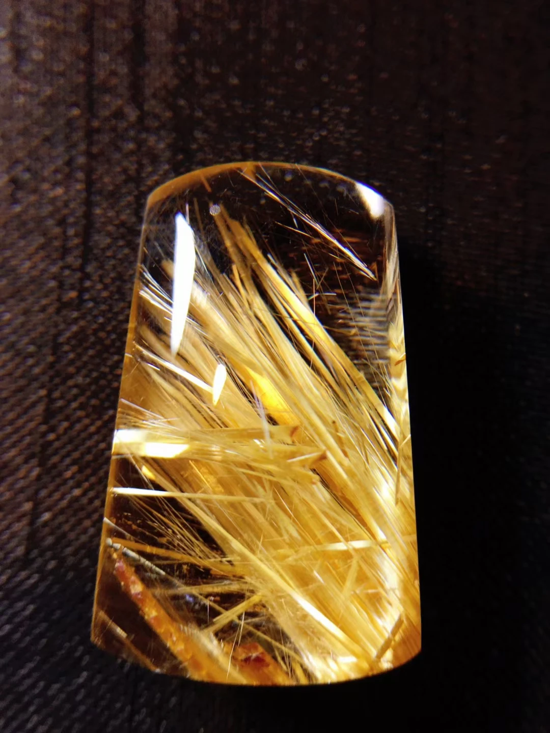 

Natural Gold Rutilated Quartz Pendant Barrel Yellow Rutilated Quartz 24*14.6*8.3mm Big Size Jewelry Women Brazil AAAAAAA