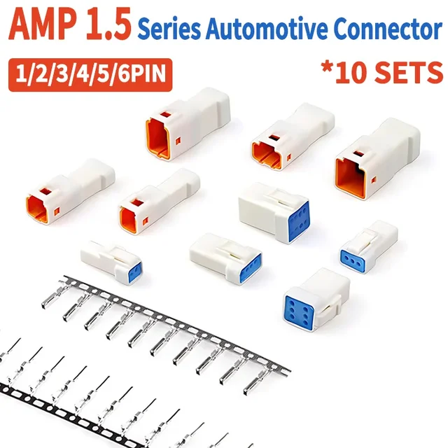 10 sets JST JWPF LED Automotive Wiring Harness 04T-JWPF-VSLE JST 03R JST-02T 02R 06T 08T  Light Strip Motorcycle Connector 1