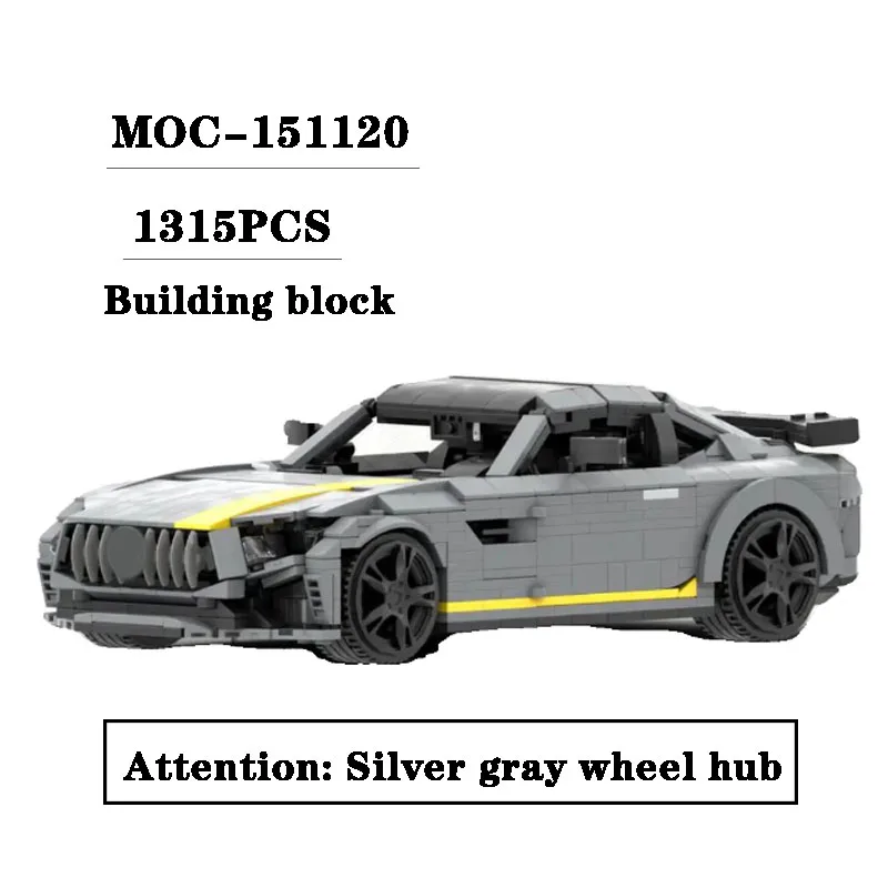 

New MOC-151120 Small Particle Sports Car Splicing Block Model 1315PCS Adult and Children's Toy Birthday and Christmas Gift