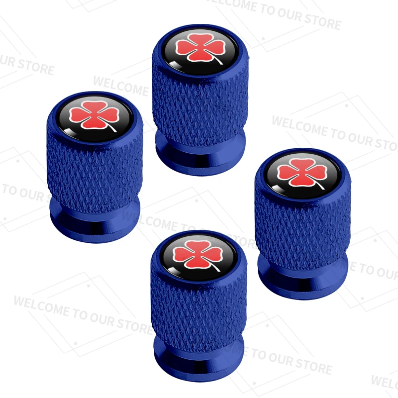 Four-Leaf Clover Wheel Valve Caps Set – Premium Tire Stem Covers (4-Pack)