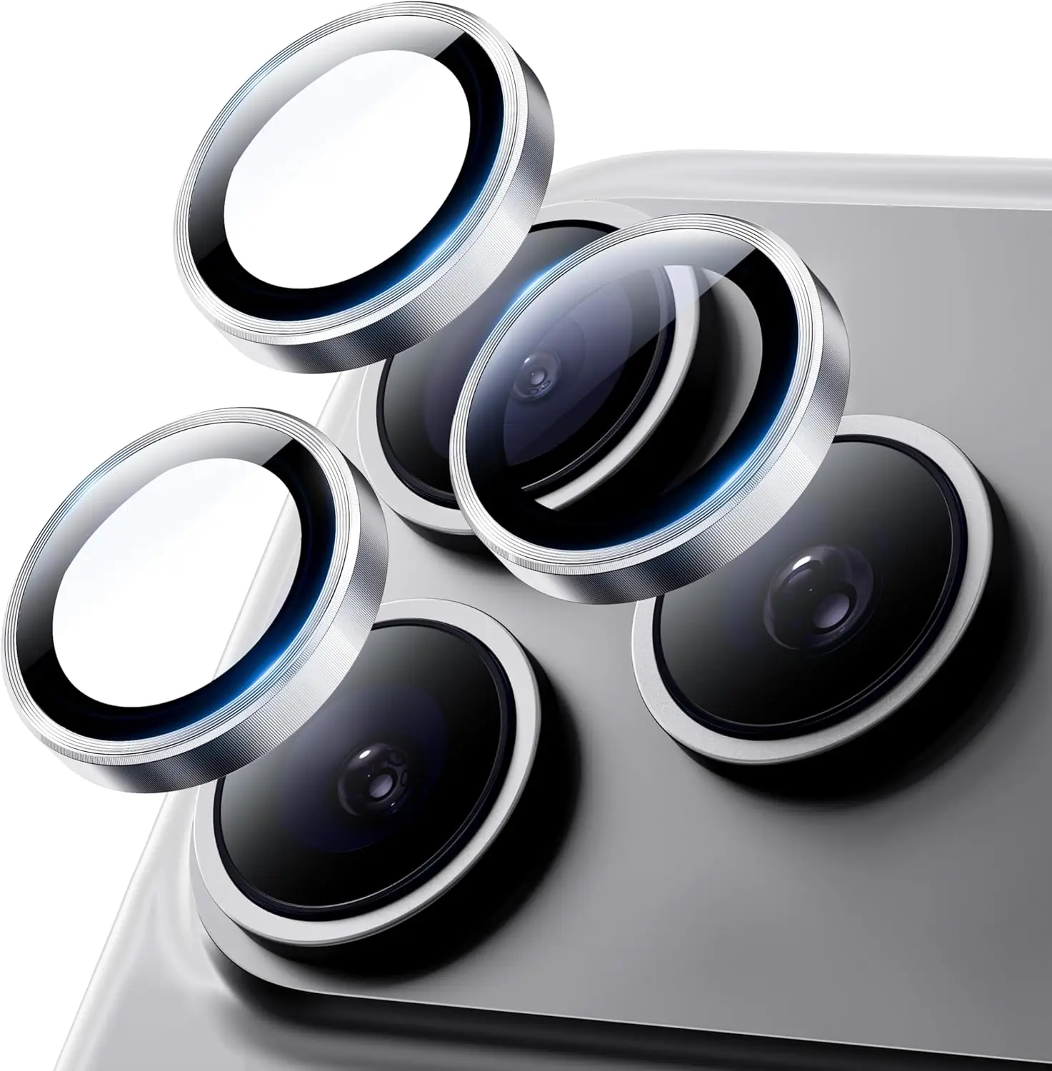 1-3 قطعة غطاء حامي عدسة الكاميرا البرتقالي آيفون 1...