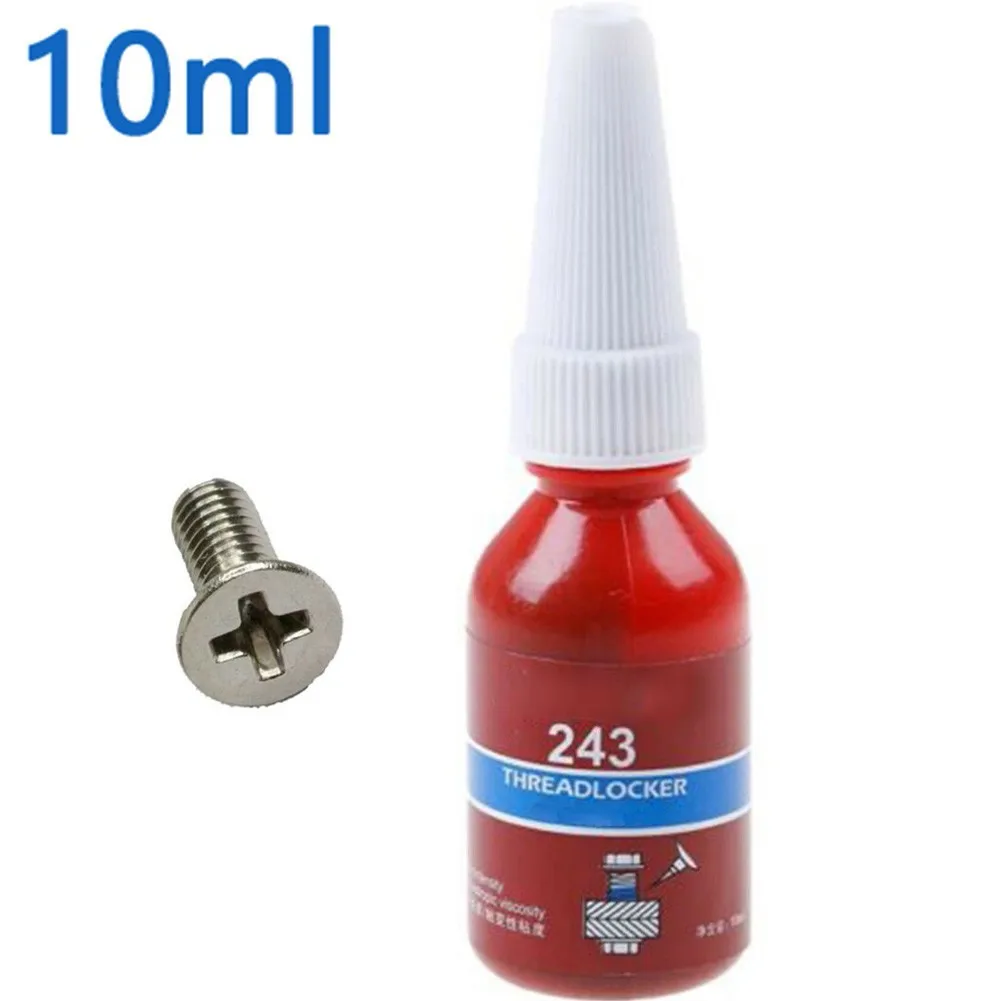 1 pz 10ml Threadlocker 222/242/243/262/263/271/277/290 adesivo anaerobico Fit vite ruggine/vite non stretto per filettatura del tubo