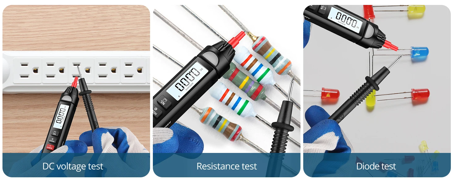 Voltage Tester Non Contact Voltage Tester Pen Type Digital Multimeter AC/DC Voltage/Live Wire