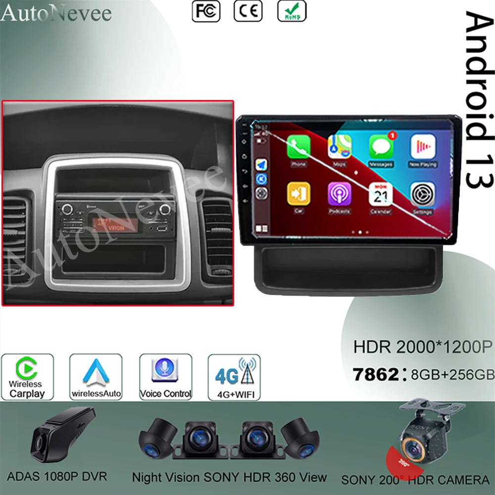 

Car Radio Carplay Android 13 For Renault Trafic 2 For Opel Vivaro A For Nissan Primastar 2006 - 2014 Car Auto No 2din Touch QLED