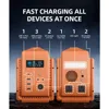 Portable Power Station, LiFePO4 Solar Generator, 2*600W (Peak 1200W) AC Power Sockets, 100W USB-C, 556Wh 4