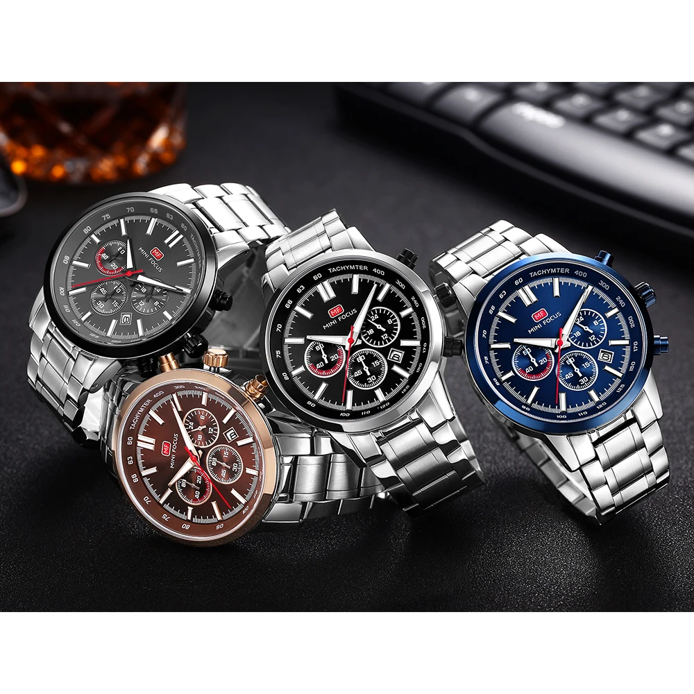 MINI FOCUS quartzhorloge voor heren Waterdicht_voghion.com