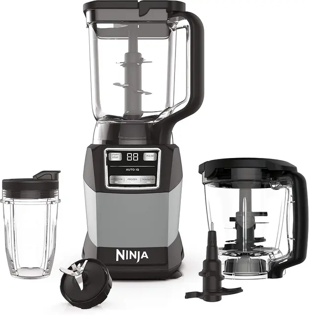 Blender, Compact Kitchen System, 1200W, 3 Functions For Smoothies, Dough &Drinks With Auto-Iq, 72-Oz.* Blender Pitcher, 40-Oz. 1