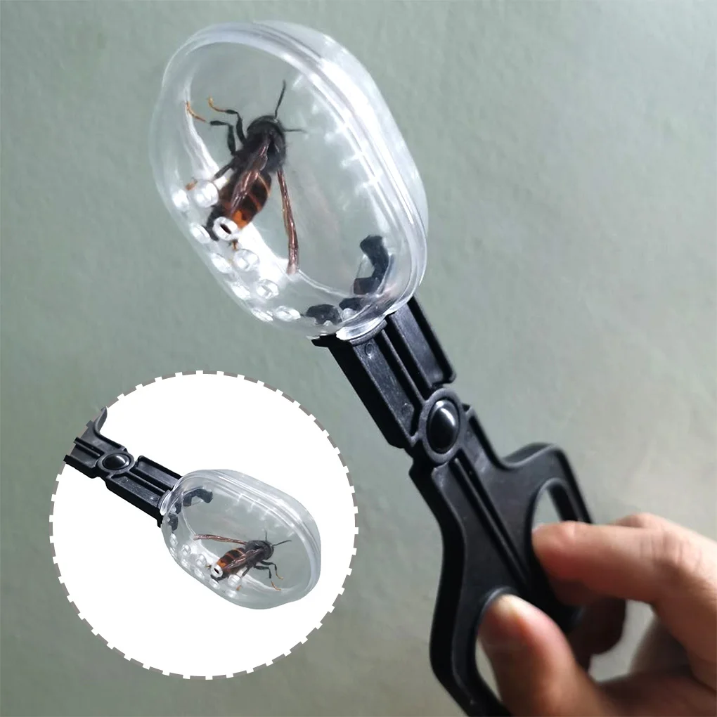 Insect Catcher Scissor Bug Scooper Clamp Beekeeping Equipment Feeding Tool Tweezer Nature Exploration Toy Black 4