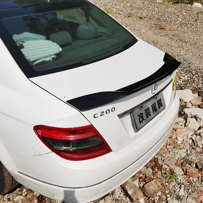 FLY DESIGN Spoiler posteriore, labbro posteriore, labbro spoiler adatto per Mercedes C Classe C W204 berlina, anno di costruzione dal 2007 al 2015