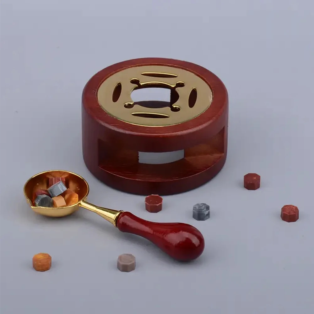 European Creative Hollow Fire Melting Stove Vintage Wax Stick Melting Pot Holder Stand Sealing Tools