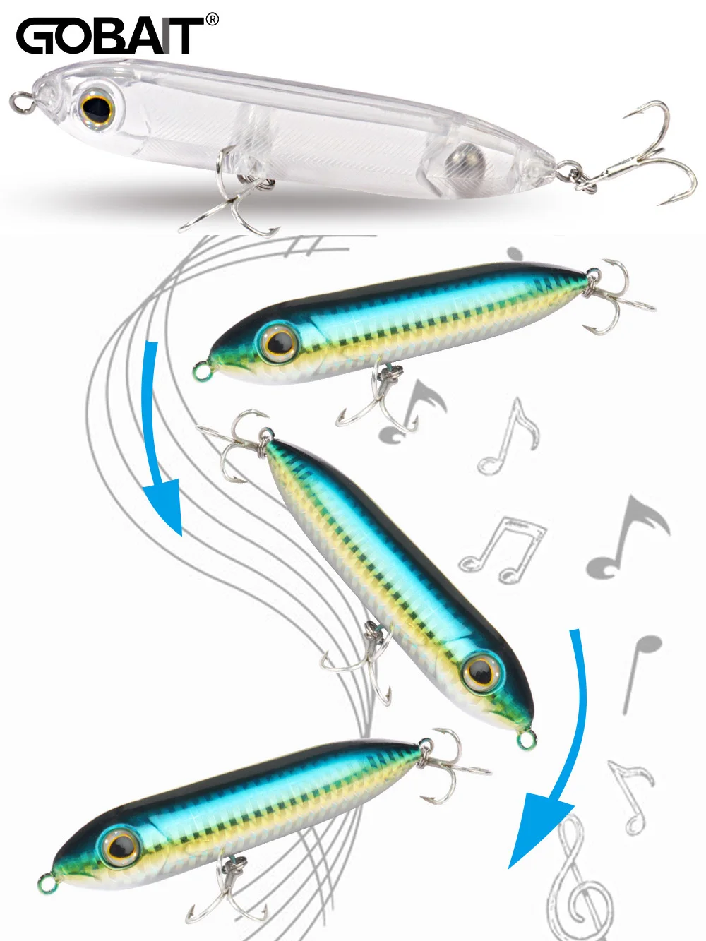 人工釣り餌,魚を捕まえるためのルアー,シーバス釣り道具,12g,9.5cm 