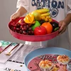 INS Antique Metal Serving Tray for Snacks Candy Bread Wedding Party Drinks Appetizer Storage Plate Desktop Ornaments Organizer 4