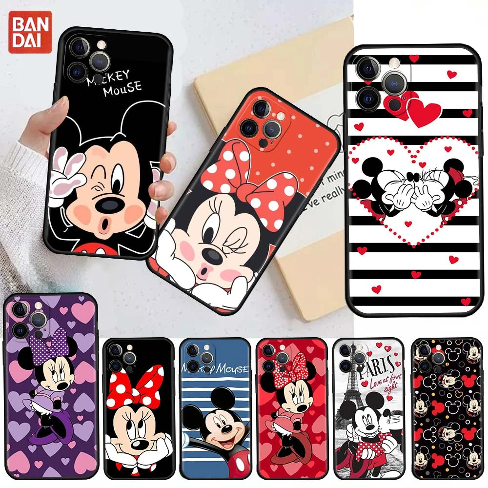 Mickey Mouse Cute Funda Case For Apple iPhone 13 11 12 Pro 7 XR X XS X Max 8 6 6S Plus 5 5S SE 2022 Silicone Phone Coque 13 pro max case