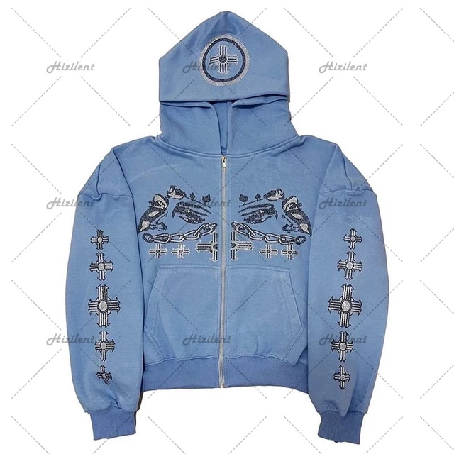 Mens Sweatshirt Rhinestone, Men Hoodie Rhinestone