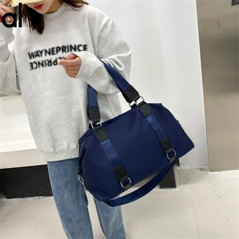 AL  Portable Bag Female Dry and Wet Separation Waterproof Large Capacity Travel Bag Yoga Solid Color Fitness Bag