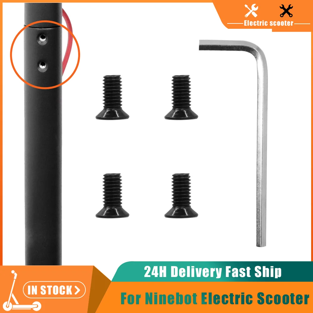 

4 шт. винты для руля скейтборда передней вилки с шестигранной ручкой комплекты запасных частей для скутера Xiaomi M365 Ninebot Es2