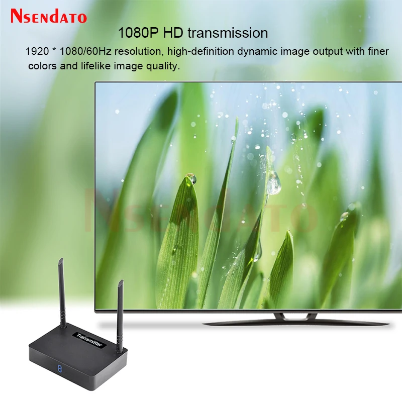 HD585 5.8GHz HDMI Extender 350M WirelessHDMI Audio Video Transmitter Receiver Kit Adapter For PC TV Box DVD Projector