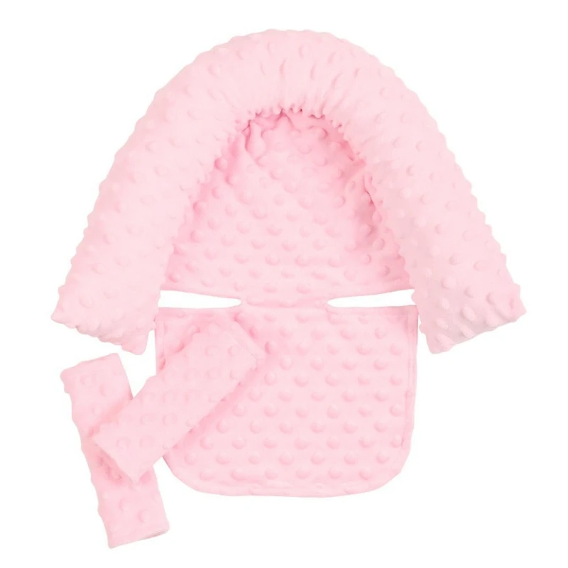 Baby Headrest and Carseat Neck Cover Protects the Baby from Belt Stimulation