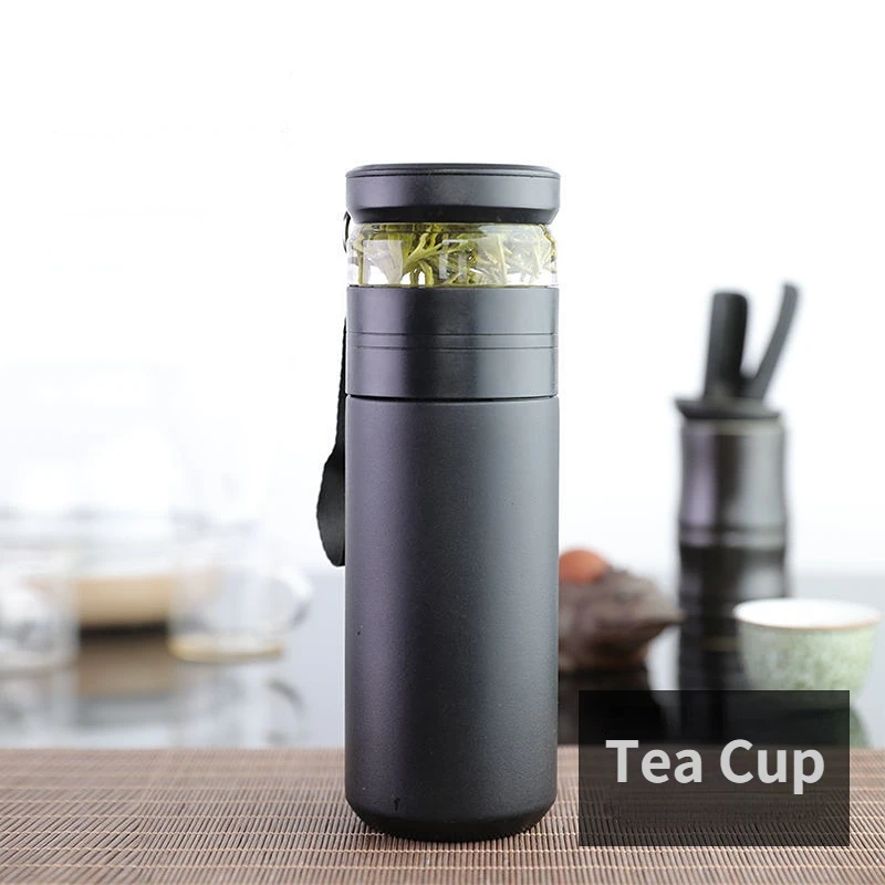 Double Wall 300ML Vacuum Insulated Travel Steel Tea Coffee Flask Thermos  Mug
