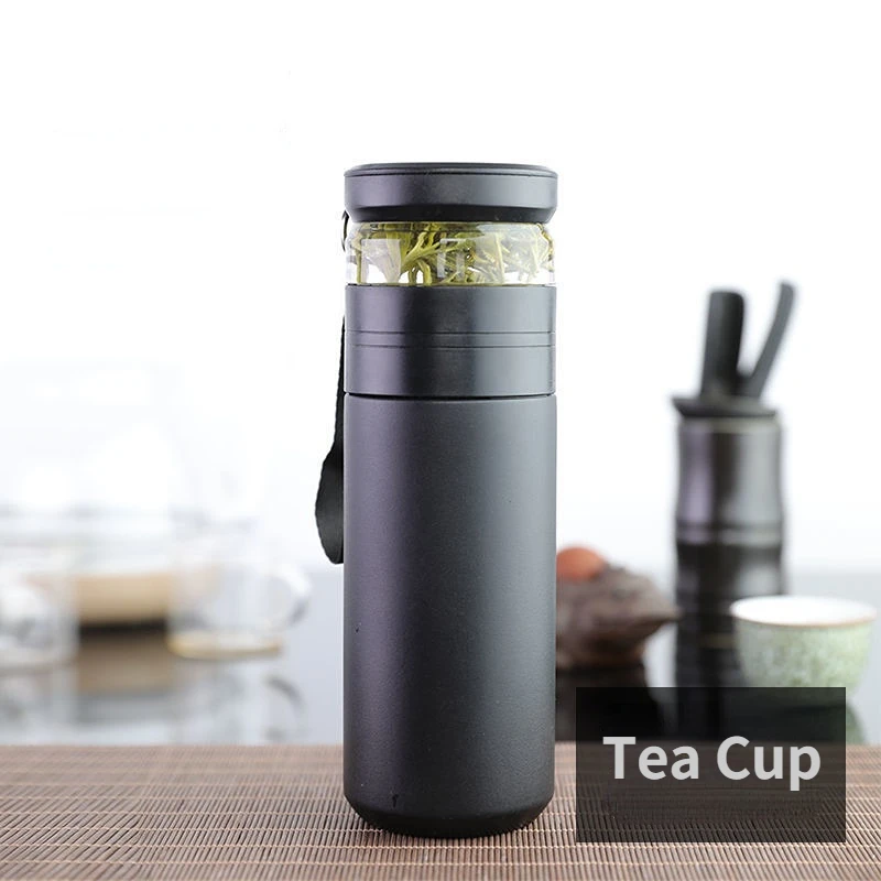 Tea Infuser Vacuum Flask 300ml Insulated Thermos Bottle Travel Coffee Mug