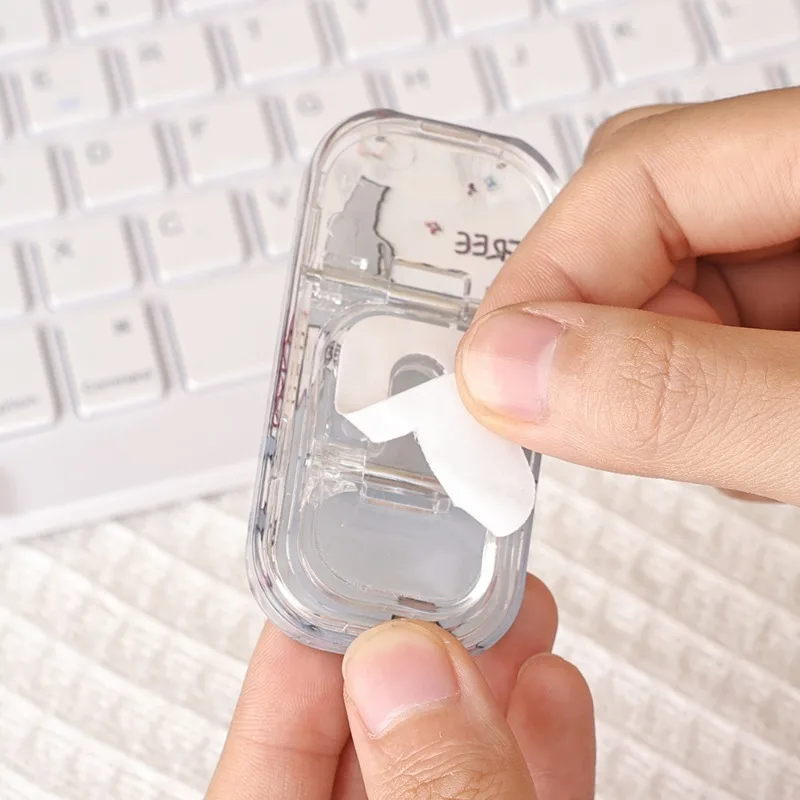 Acrylic Phone Stand Universal Retractable Phone Grip Holder Self-adhesive Phone Kichstand for Iphone Xiaomi Samsung Desk Bracket