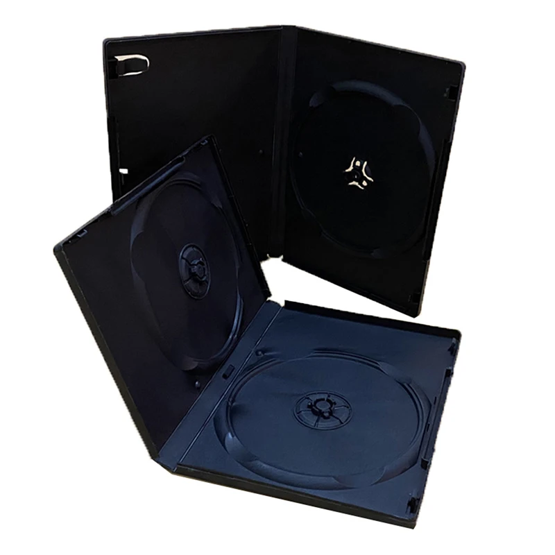 Plastic Black 14cm Thicken Dvd Box Empty Cd Case Pp Plastic