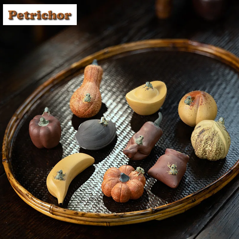 의흥 지사 물뿌리개 개구리 티 펫 빈티지 행운 모델 티 피규어 놀이 장난감 티 ..