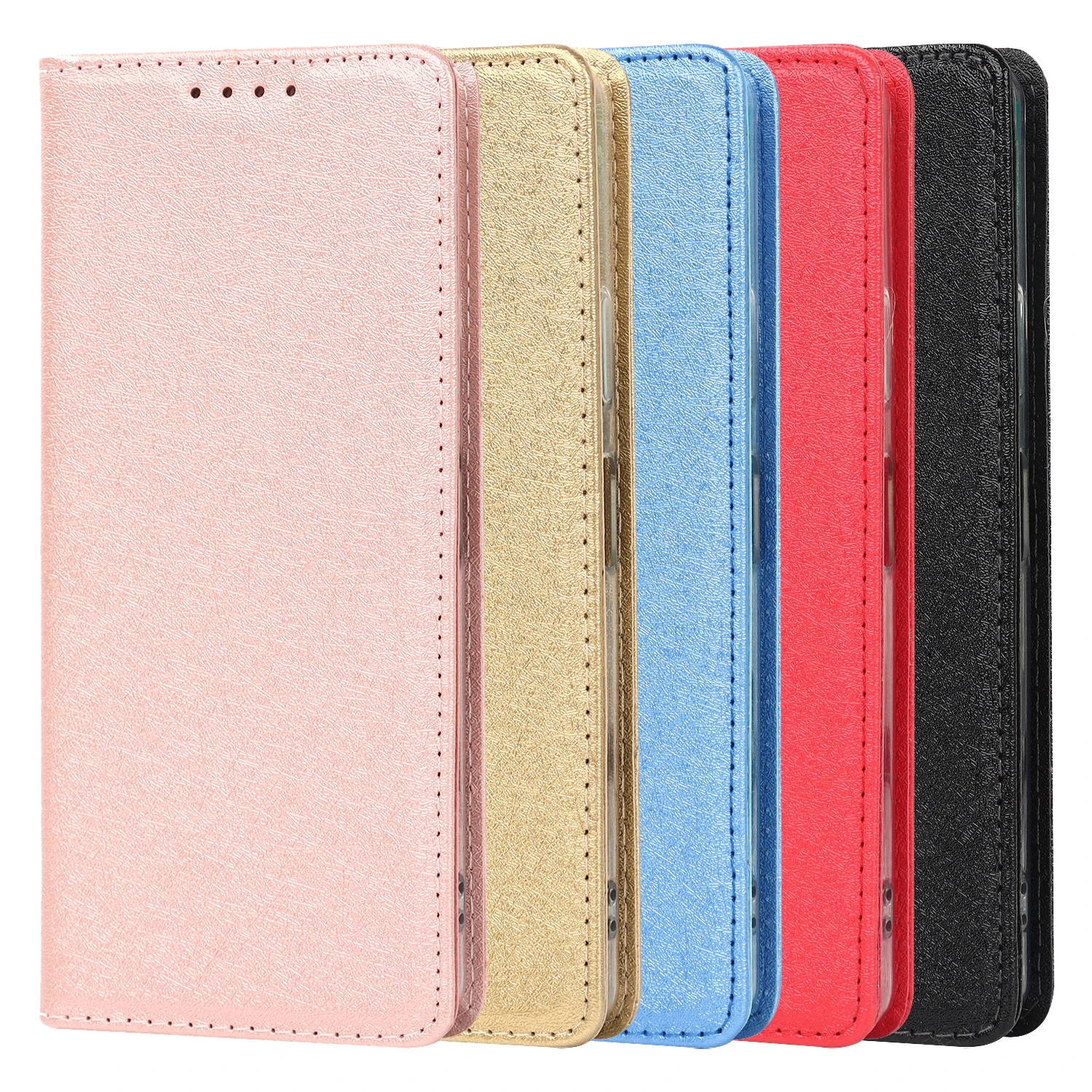 Luxurious Silk Style PU Leather Frosted Touch Case - Elegant Protection with Frosted Touch Coating