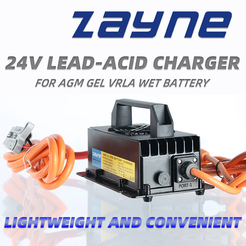 ZAYNE AGM VRLA 납산 배터리 팩, IP67 방수, 24V 20Amp 충전기 젤, 골프 카트 바닥 스크러버, 선박 전원
