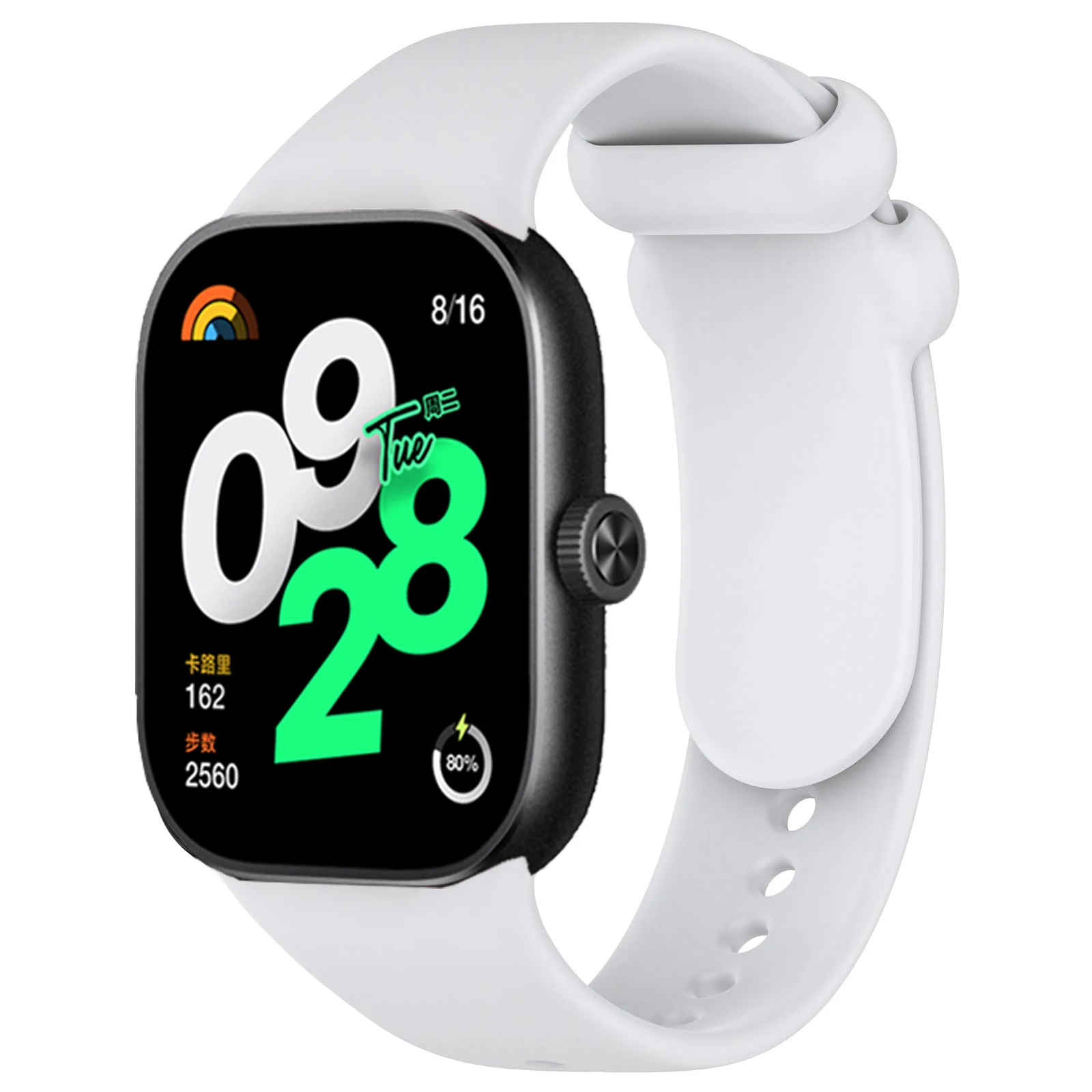 Silicone Smartwatch Replacement Band - Versatile Wrist Strap Accessory