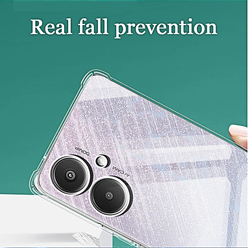 Crystal Clear Protective Phone Case with Camera Shield