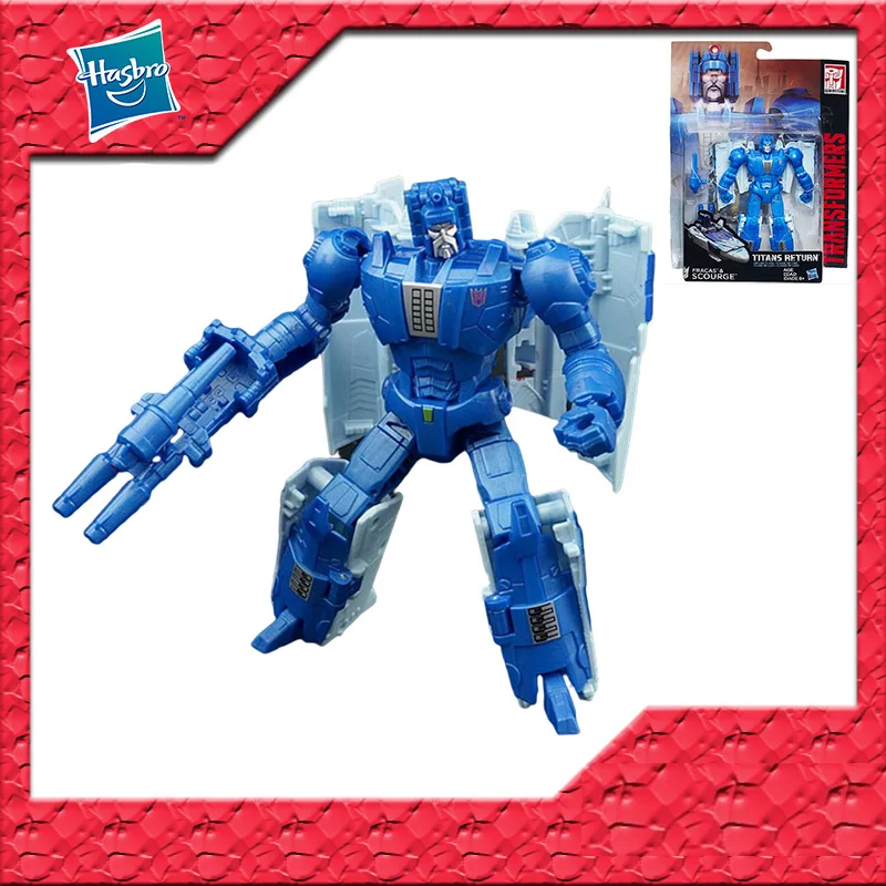 

In Stock Original TAKARA TOMY Transformers TITANS RETURN SCOURGE Deluxe PVC Anime Figure Action Figures Model Toys