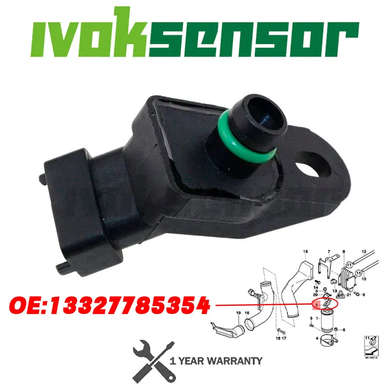 4BAR 4 BAR 13327785354 Capteur MAP De Pression De Collecteur D'admission, Pour BMW 3 5 330D 330XD 525D 530D X5 3.0 D E39 E46 E53 13 32 7 7 785 354  34