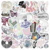 10/30/63pcs Ins Style Shiny Silver Pink Stickers Aesthetic Graffiti Decoration DIY Skateboard Phone Fridge Bike Cute Decals Toys 3