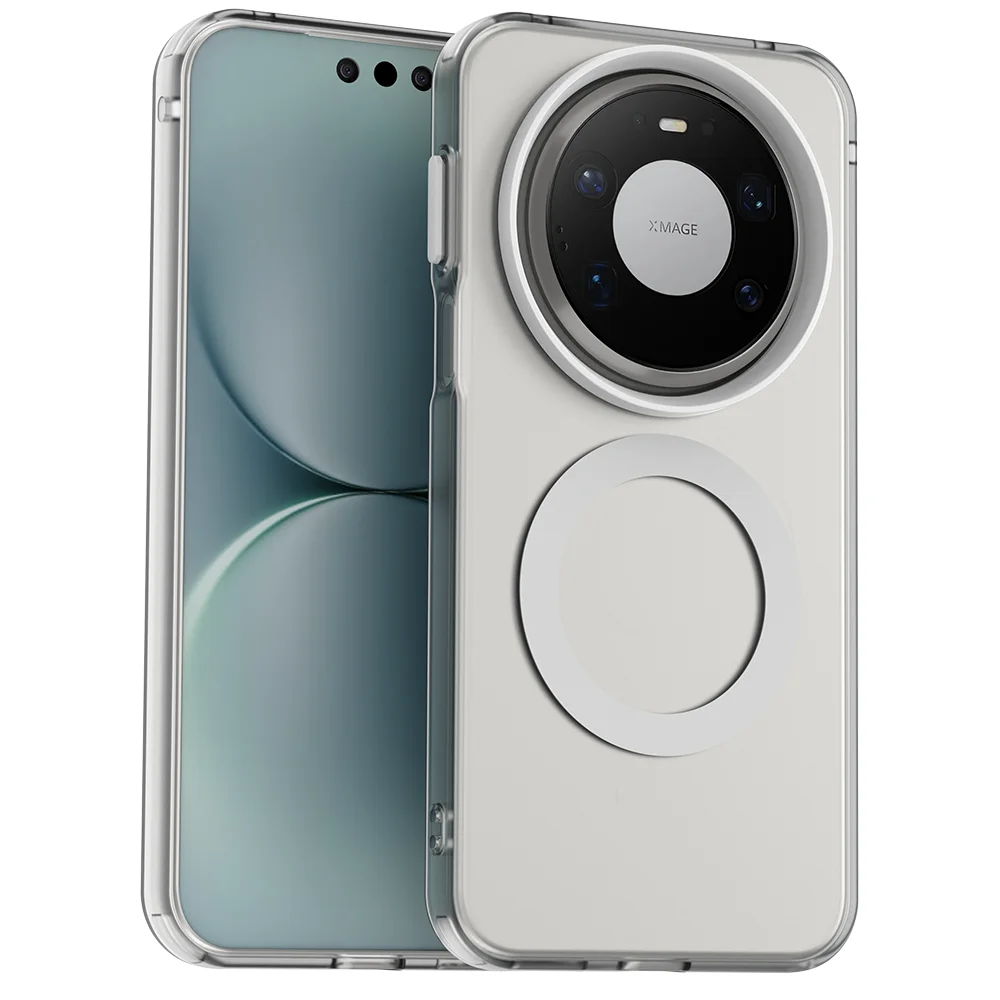 Luxury Armor Shockproof Magnetic Wireless Charging Case - Matte PC Cover
