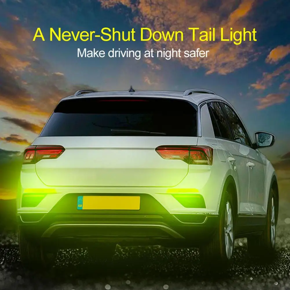 

1 Pair Sturdy Car Side Reflective Sticker Car Reflective Strip Powerful Stickiness Warning