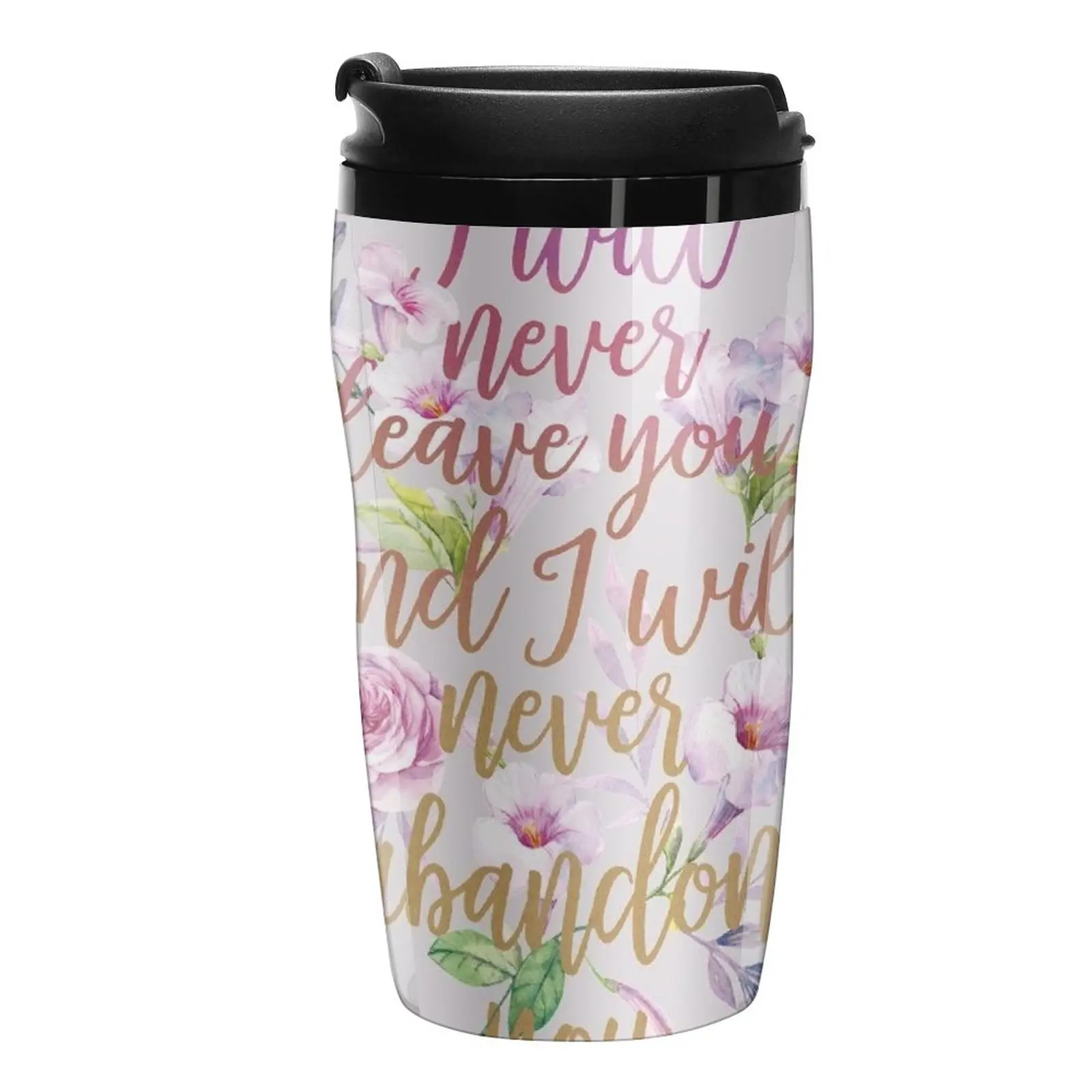 

New HEBREWS 13:5 Travel Coffee Mug Thermos Coffee Luxury Coffee Cups Coffee Glass Cup Coffee Mugs