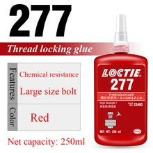 

High Strength Oil Resistance 50/250ml Loctite 277 Screw Glue Metal Thread Adhesive Anaerobic Adhesive Anti Loose Locking Agent