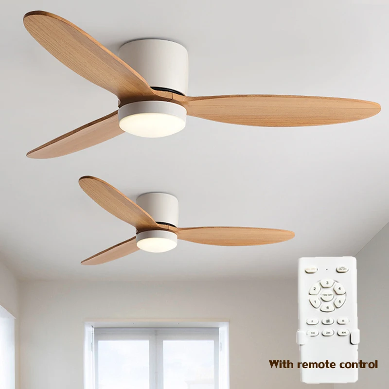 Modern Ceiling Fan Low Floor DC Motor 30W Fan With Light Loft Remote Control Decorative Home With Lights 220V ceiling fan,led ceiling fan lights,led fan light