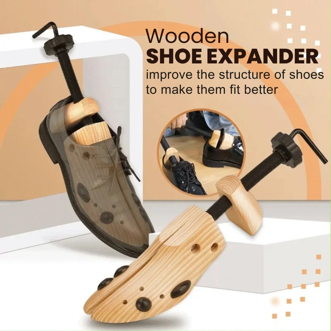 Wooden Shoe Stretcher Adjustable Shoe Expander for Men