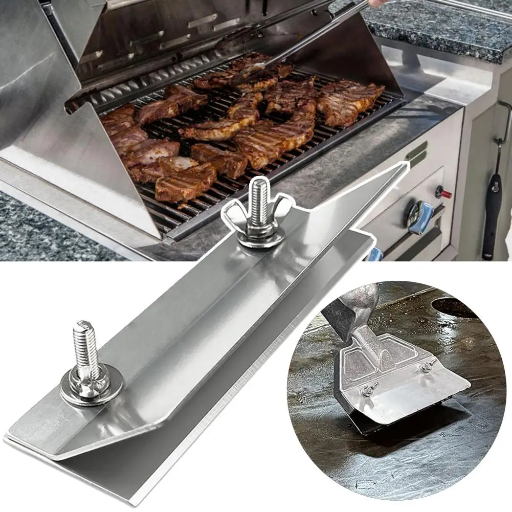 Grill Scraper Replacement Blade Grill Spatula Maintenance Tool Bbq Tools Heavy Duty Stainless Steel for Outdoor