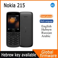 Nokia 215 4G 2.4" screen 1150mAh Unlocked Classic Phone hebrew keyboard available Global Version Used Phone 1