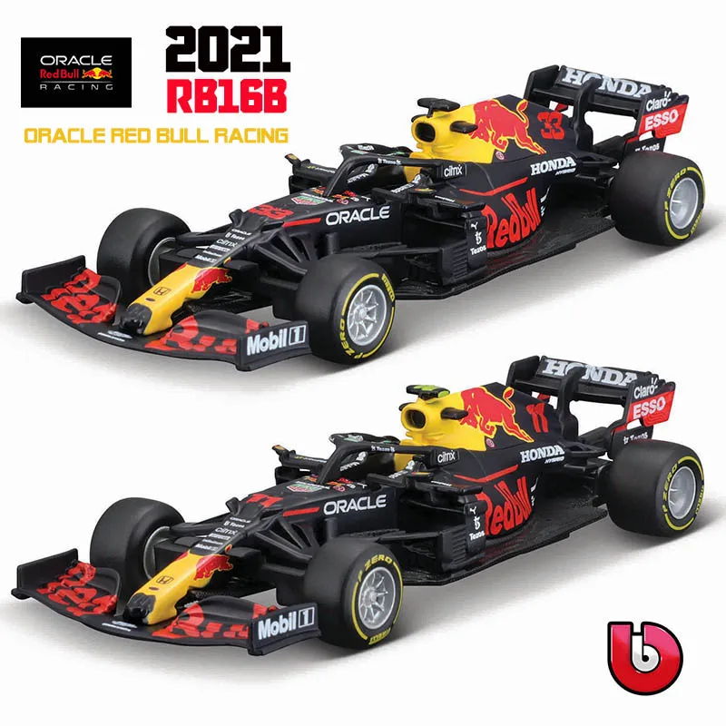Bburago 1:43 Red Bull Racing Tag Heuer Rb16B 2021 #33 Max Verpunpen Alloy Luxury Vehicle Diecast Cars Model Toy Collection Gift