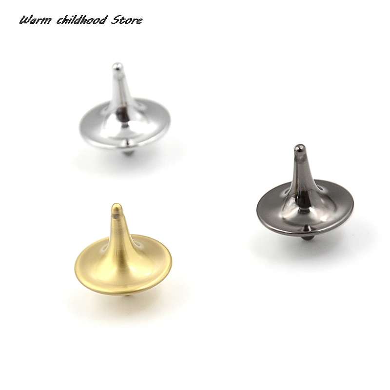 Spinning Top Toy Gyro Toupie Gyroscope Toy Metal Gyro Great Accurate Silver Spinning Top Hot Movie Totem Print Spinning Small Cyclone Adult Perpetual Stress Relief Toy