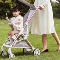 Ultralight Stroller Lightweight Four-wheel Baby Carriage Foldable Large Space Children’s Stroller Luxury Station Wagon